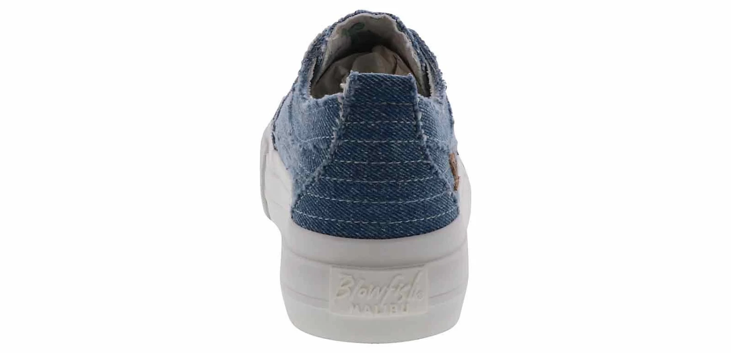 Blowfish Sadie Denim Washed Women’s Platform Sneaker 3 Blowfish Sadie Denim Washed Women’s Platform Sneaker - Image 3