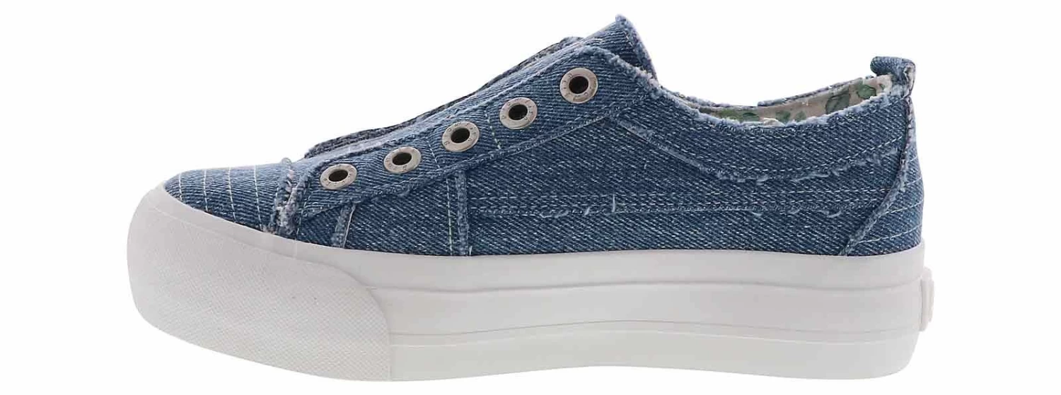 Blowfish Sadie Denim Washed Women’s Platform Sneaker 4 Blowfish Sadie Denim Washed Women’s Platform Sneaker - Image 4
