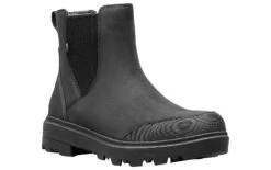 Bogs Holly Chelsea Black Leather Women's Boot