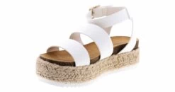 BTW Poe Women's Flatform Sandal -Skechers Store btw poewhite s ls10837 02wht white05