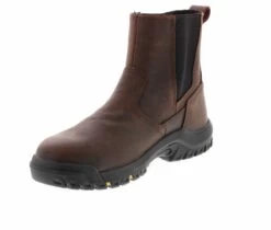 Caterpillar Wheelbase Men's Safety Toe Boot -Skechers Store cat wheelbase st p91026 brown05