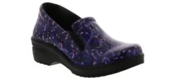 Easy Works Leeza Purple Ribbon Patent Women’s Work Clog