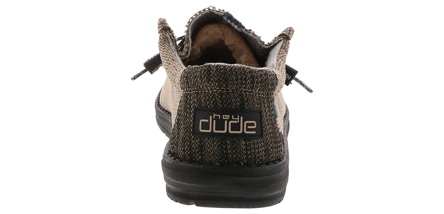 Hey Dude Wally Sox Timber Wolf Men’s Casual Shoe 3 Hey Dude Wally Sox Timber Wolf Men’s Casual Shoe - Image 3