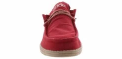 Hey Dude Wally Washed Men’s Casual Shoe -Skechers Store heydude 111526812 wallywashed brick red06