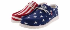 Hey Dude Wally Patriotic American Flag Men’s Casual Shoe -Skechers Store heydude 40001 9cw wallypatrioticamericanflag red05