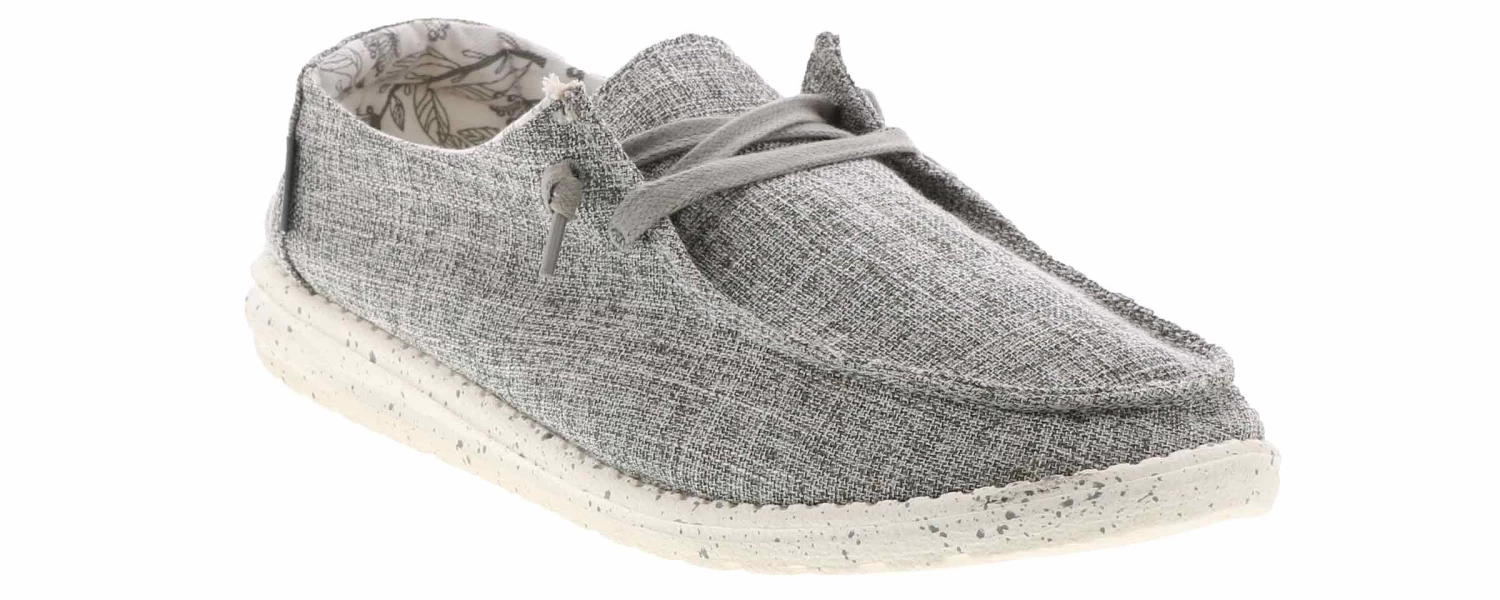 Hey Dude Wendy Iron Linen Women's Casual Shoe 1 Hey Dude Wendy Iron Linen Women's Casual Shoe