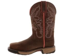 Justin Boots Justin Rush 11 Inch Women’s Comp Toe Work Boot -Skechers Store justinboots se4357 rushwp11squarecomptoe brown04