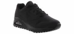 Skechers Uno Women’s Slip Resistant Work Shoe -Skechers Store skechers 108021 blk unosr black01