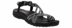 Skechers Reggae Irie Mon Women’s Sandal -Skechers Store skechers 163013 bkw reggaeiriemon black01
