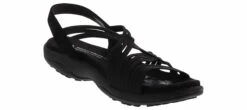 Skechers Reggae Slim Stretch Women’s Comfort Sandal -Skechers Store skechers 163023 blk reggaeslimstretch black05
