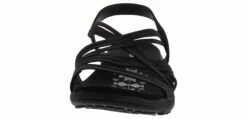 Skechers Reggae Slim Stretch Women’s Comfort Sandal -Skechers Store skechers 163023 blk reggaeslimstretch black06