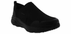 Skechers Arch Fit Slip Resistant -Tineid Men’s Wide-Width Work Shoe -Skechers Store skechers 200026w blk archfitsrtinied black01