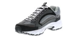 Skechers Stamina Wide Men's Walking Shoe -Skechers Store skechers stamina grey black05