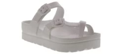 Unionbay Jessy White Platform Strap Women’s Sandal